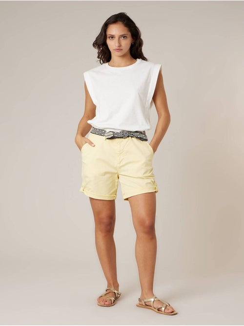 Short court femme en coton stretch 'Deeluxe' - Kiabi