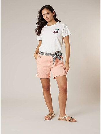 Short court femme en coton stretch 'Deeluxe'