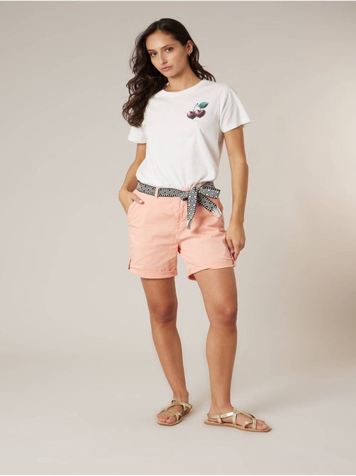 Short court femme en coton stretch 'Deeluxe' - Kiabi