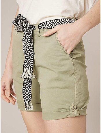 Short court femme en coton stretch 'Deeluxe'