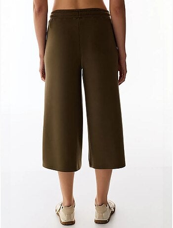 Short culotte en maille, coupe oversize, taille mi-haute penti