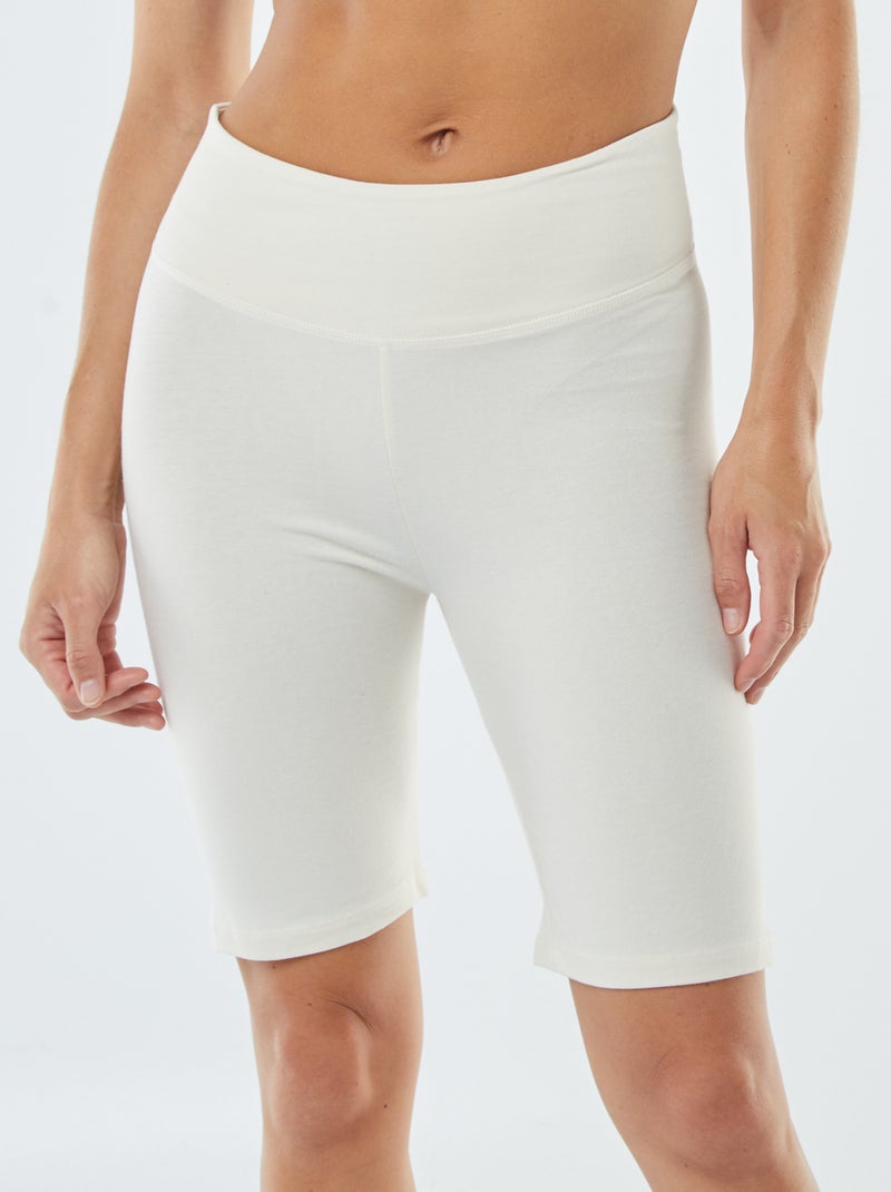 Short cycliste Blanc cassé - Kiabi