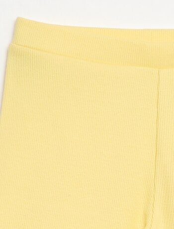 Short cycliste côtelé