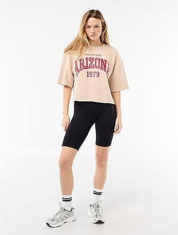 Short cycliste côtelé