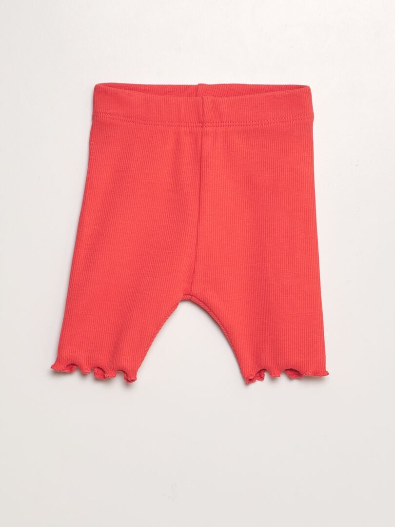Short cycliste rouge sale