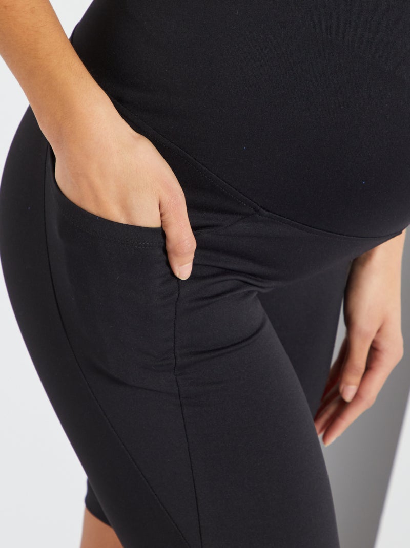 Short cycliste de grossesse noir Kiabi