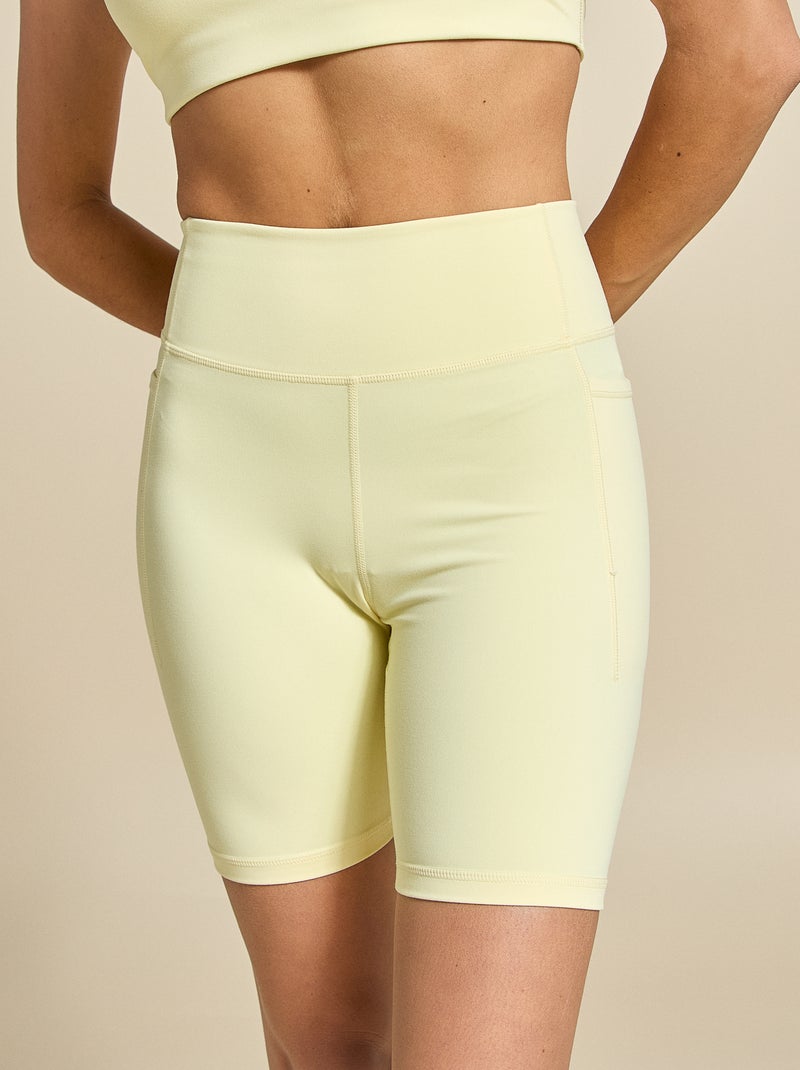 Short cycliste de sport - (ekstract) Jaune - Kiabi