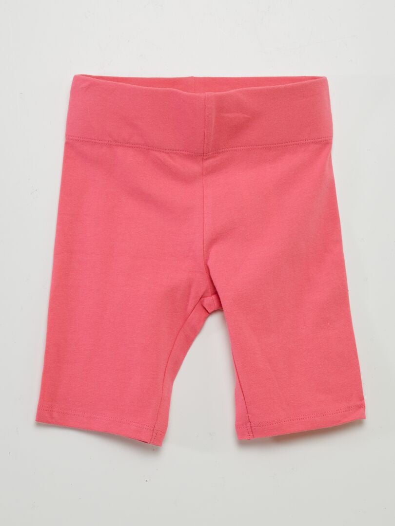 Lot De 2 Shorts Cyclistes Pour Fille DeDavide - Coton élastique, Longueur Genou, Pour Sport Et Loisirs - 11