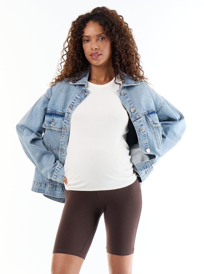 Short cycliste grossesse Marron - Kiabi