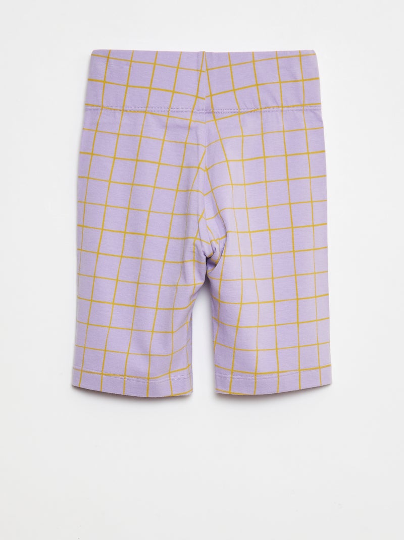 Short cycliste 'léopard' - Grafik Edition Violet - Kiabi