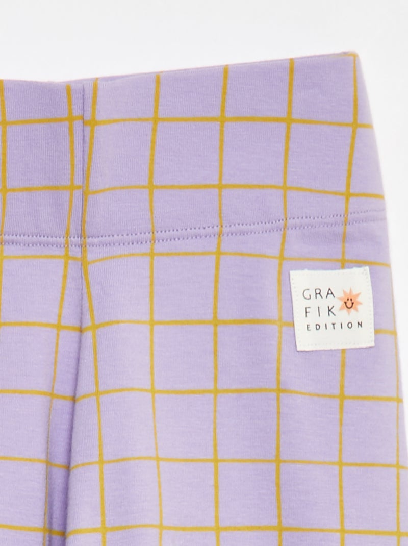 Short cycliste 'léopard' - Grafik Edition Violet - Kiabi