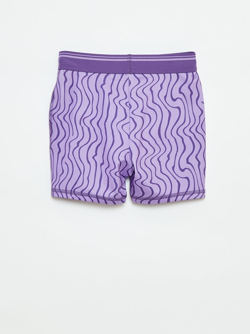 Short cyclistes de sport Violet - Kiabi