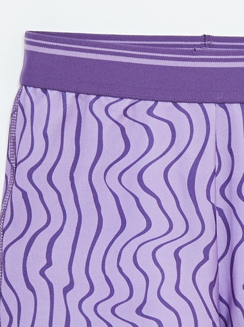 Short cyclistes de sport Violet - Kiabi
