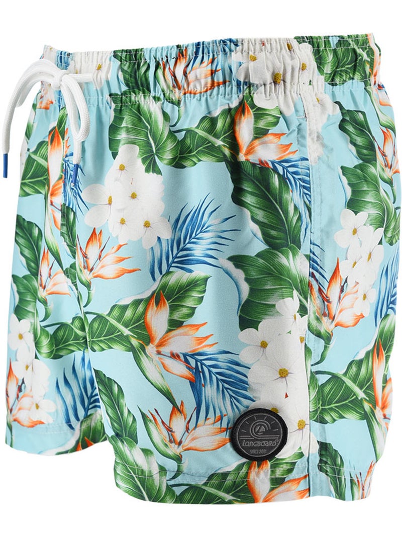 Short de Bain -   - Longboard Bleu - Kiabi