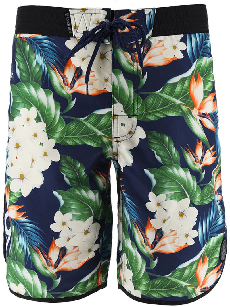 Short de Bain -   - Longboard Bleu - Kiabi