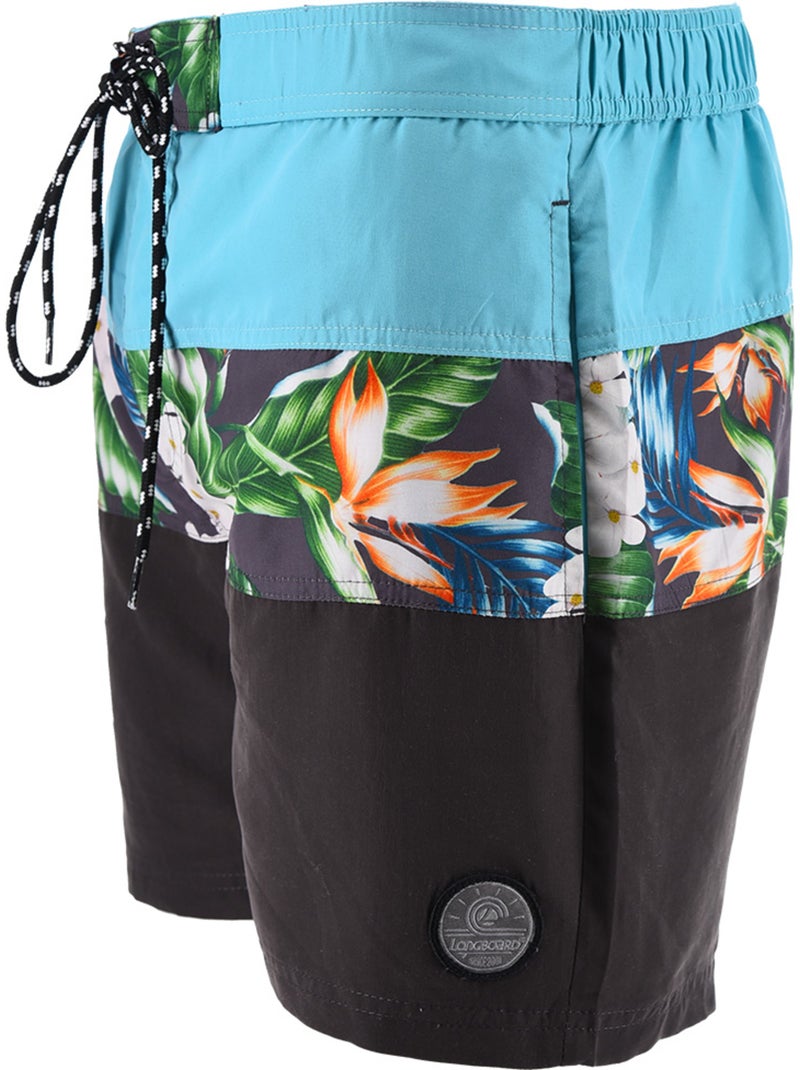 Short de Bain -   - Longboard Bleu - Kiabi