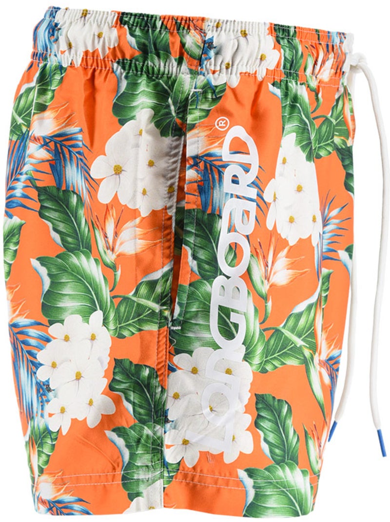 Short de Bain -   - Longboard Corail - Kiabi