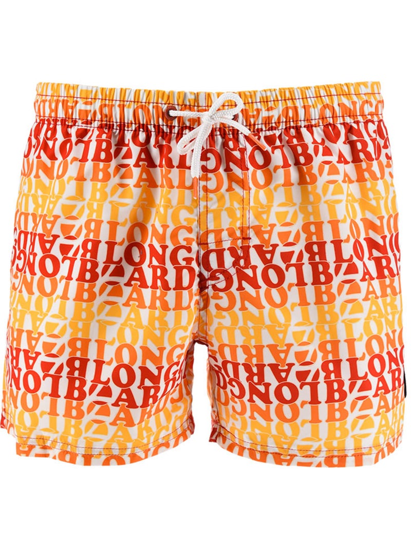 Short de Bain -   - Longboard Rouge - Kiabi