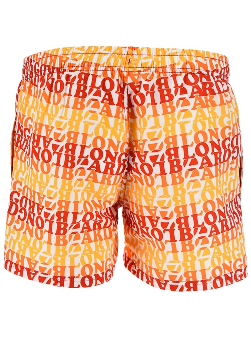 Short de Bain -   - Longboard Rouge - Kiabi