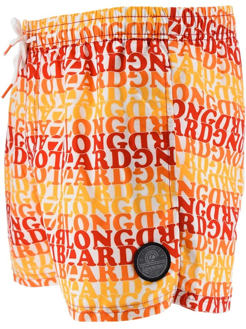Short de Bain -   - Longboard Rouge - Kiabi