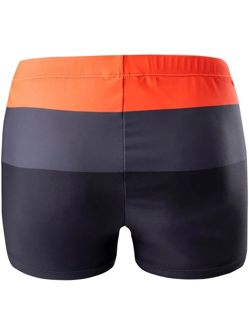 Short de bain - aquawave Carbone/Orange fluo - Kiabi