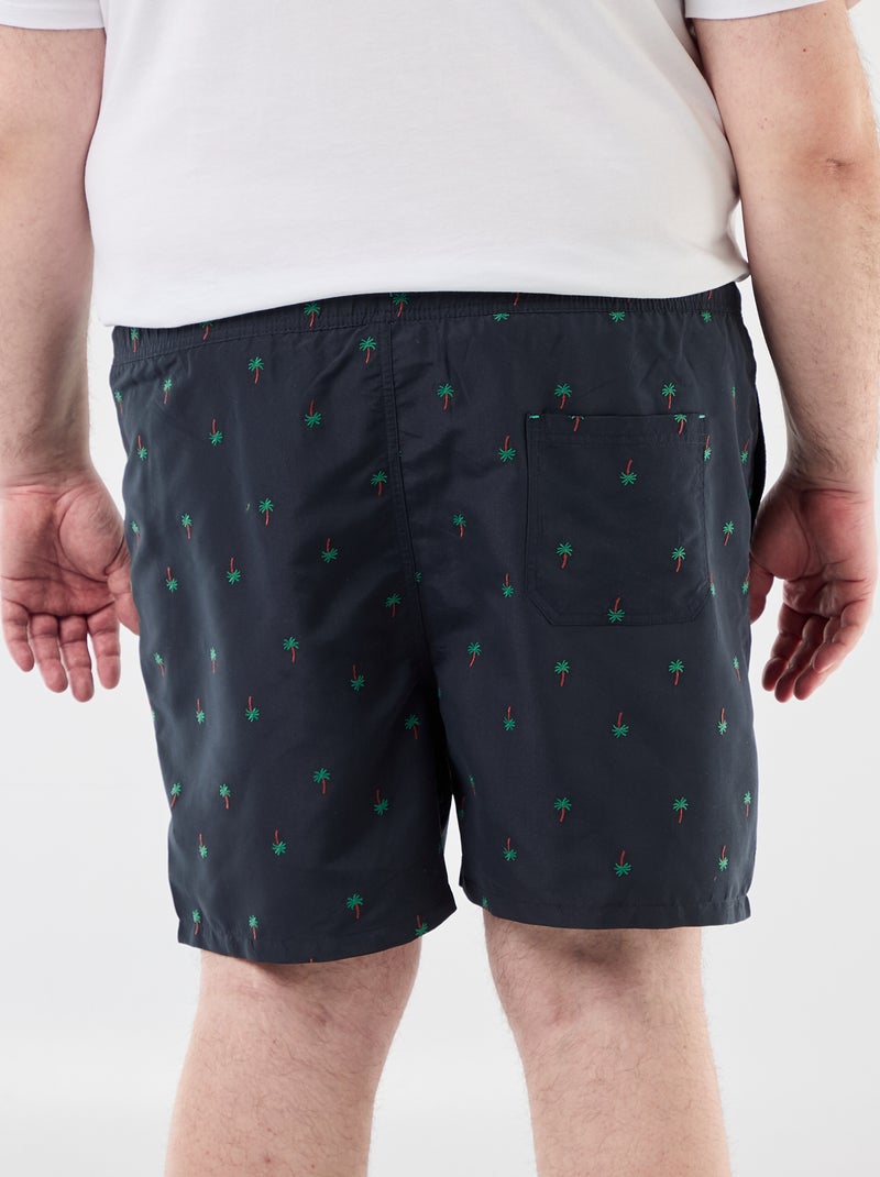 Short de bain à motif Bleu - Kiabi