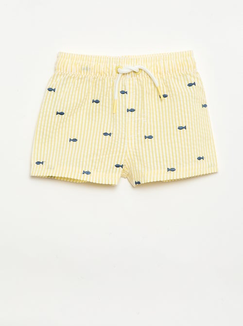 Short de bain à motif - Kiabi