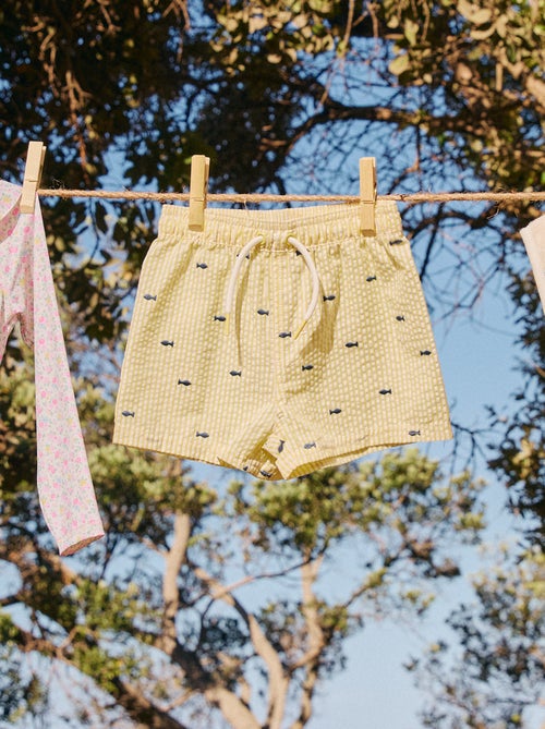 Short de bain à motif - Kiabi
