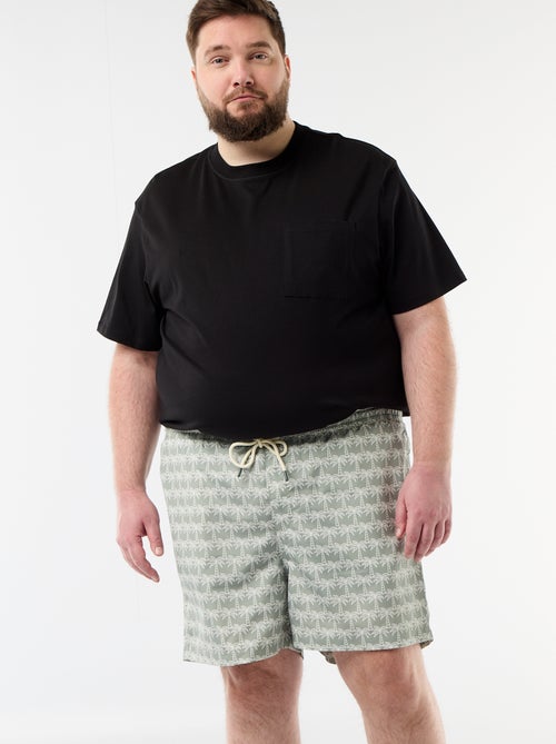 Short de bain à motif - Kiabi