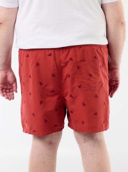 Short de bain à motif - Kiabi