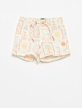 Short de bain à motifs