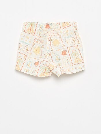 Short de bain à motifs