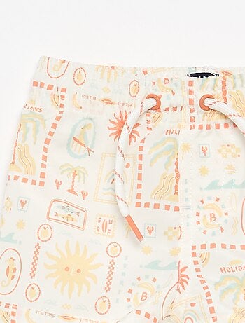 Short de bain à motifs