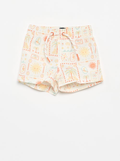 Short de bain à motifs - Kiabi Short de bain à motifs - Kiabi