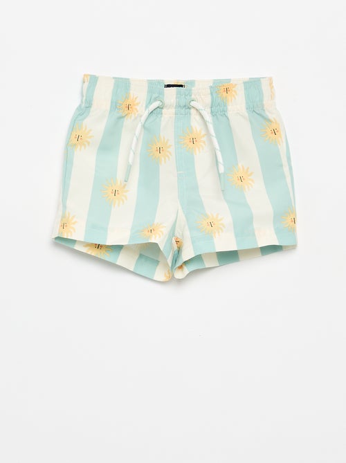 Short de bain à motifs - Kiabi