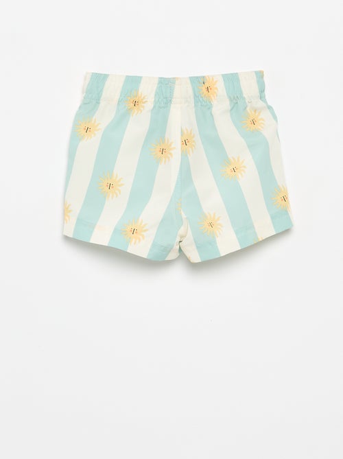 Short de bain à motifs - Kiabi