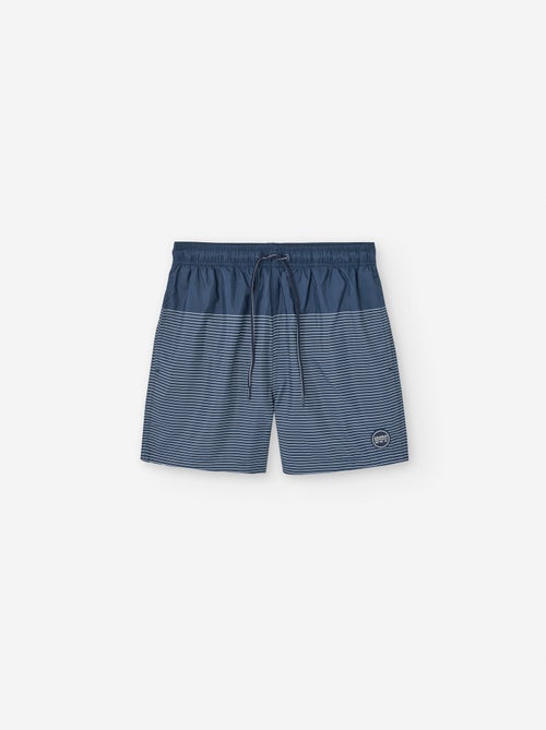 Short de Bain à Rayures - Kiabi