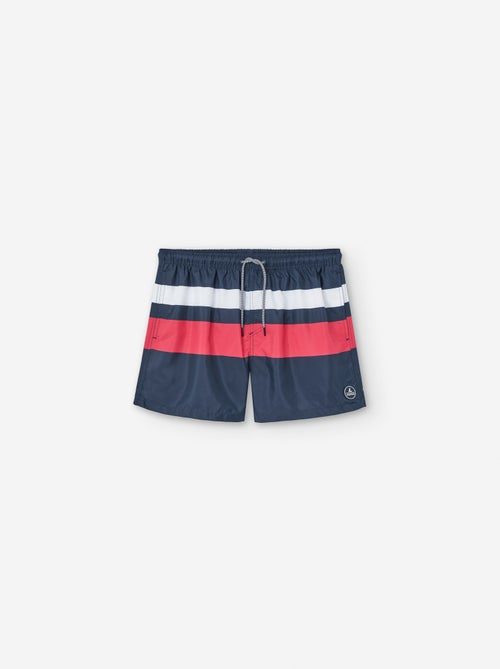 Short de Bain à Rayures - Kiabi
