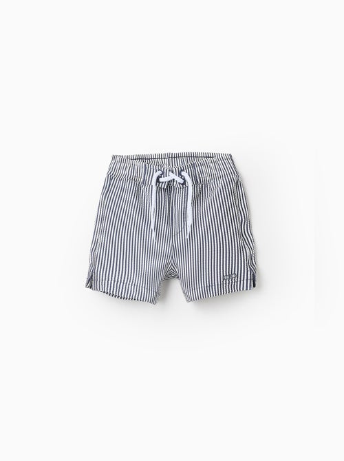 Short de Bain à Rayures - Kiabi