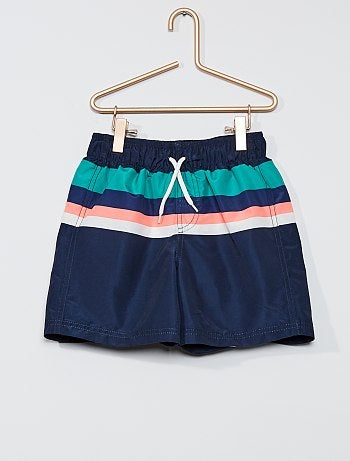Short de bain à rayures