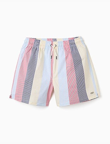 Short de bain à rayures et cordon de serrage You&Me