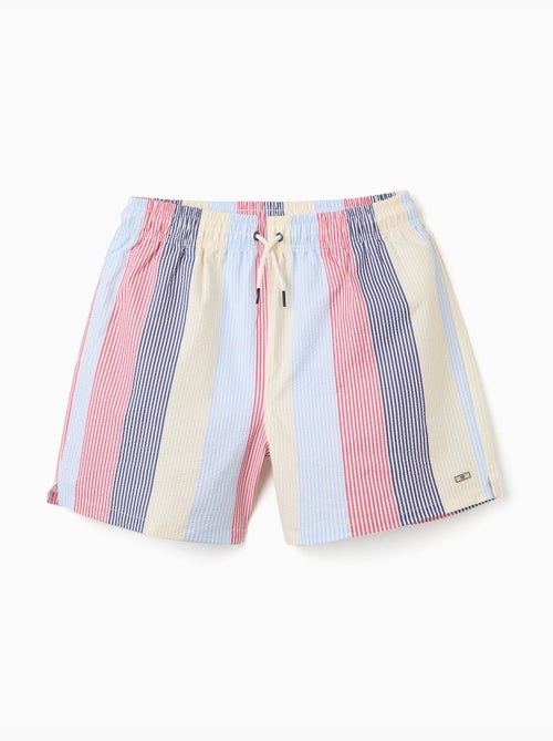 Short de bain à rayures et cordon de serrage You&Me - Kiabi