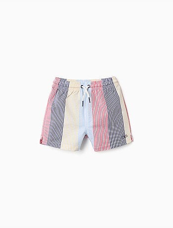 Short de bain à rayures et cordon de serrage You&Me
