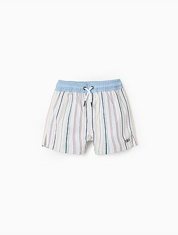 Short de bain à rayures ethniques B&S
