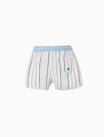 Short de bain à rayures ethniques B&S