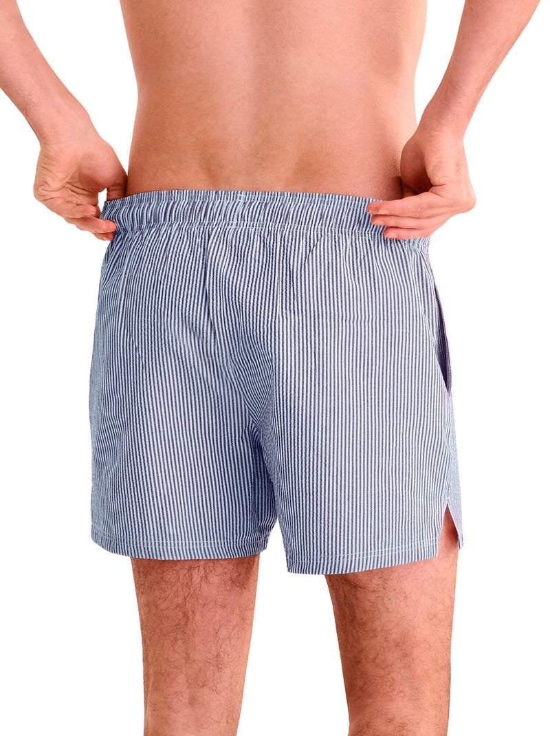 Short de bain à rayures Men Swimwear Bleu - Kiabi