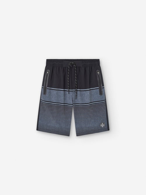 Short de Bain à Rayures - Kiabi