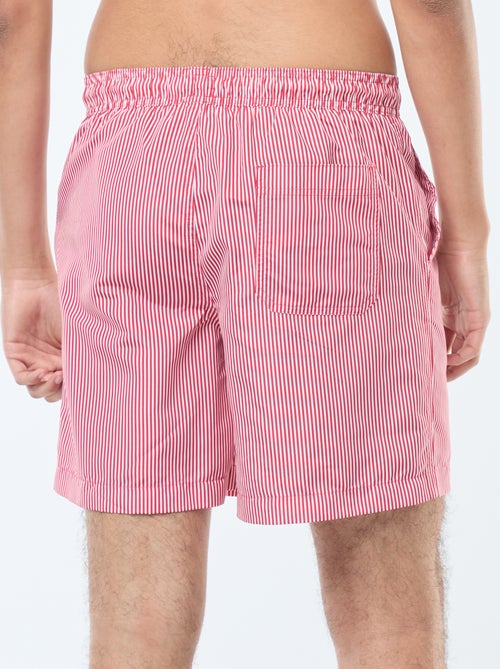 Short de bain à rayures - Kiabi