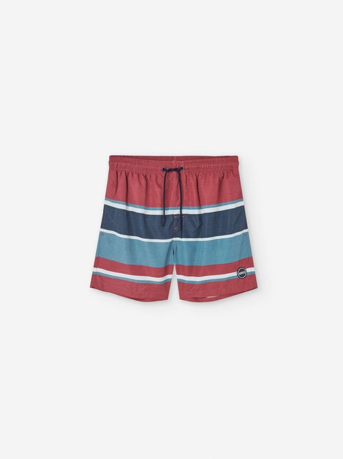 Short de Bain à Rayures - Kiabi