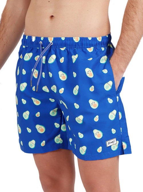 Short de bain Aguacates Mr Wonderful bleu - Kiabi Short de bain Aguacates Mr Wonderful bleu - Kiabi